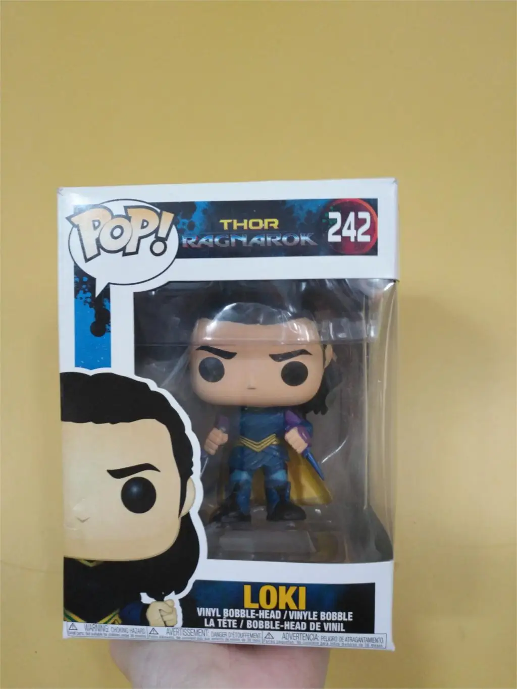 Funko Pop Thor Ragnarok 242 персонаж 10 см пластиковая фигурка Локи игрушки - Цвет: with retail box