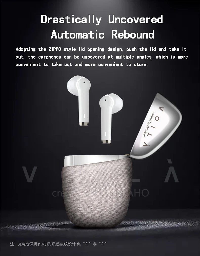 Fone de Ouvido Cancelamento de Ruído Correndo à Prova Fones de Ouvido Voila Bluetooth In-ear 5.2 Esportes Dtwágua Jogos Qualcomm Aptx mb Tws 1 Mb voila tws bluetooth in-ear fone de