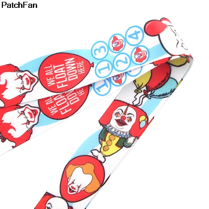 20 шт./лот, Patchfan Stephen King's It, брелок для ключей, ремешок на шею, тканевый держатель для id значка, Аксессуары для ожерелья A2545
