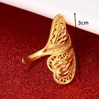 Fashion Health Brass Material Adjustable Size Wedding Ring for Women Ethiopian Somali Kuwait Rings 2