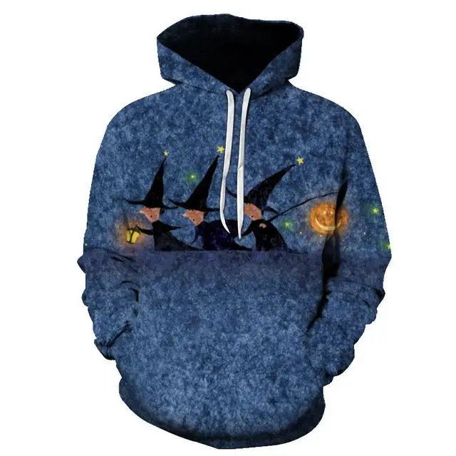 Halloween fears 3D pumpkin hoodie jumpers Halloween costumes fall/winter hoodies for men and women Regular - Цвет: LMWY-822