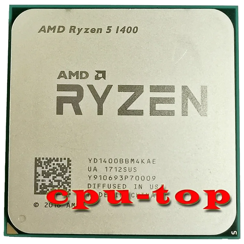 AMD Ryzen 5 1400 R5 3.2GHz Quad-Core CPU Processor YD1400BBM4KAE Socket AM4 NO FAN | Компьютеры и офис