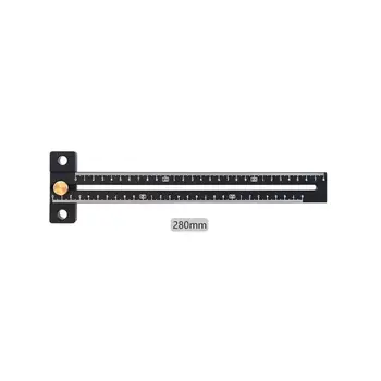 

Aluminum Alloy 180/280mm Scale Metric Measure Scribing Ruler T Shape Woodworking G99A