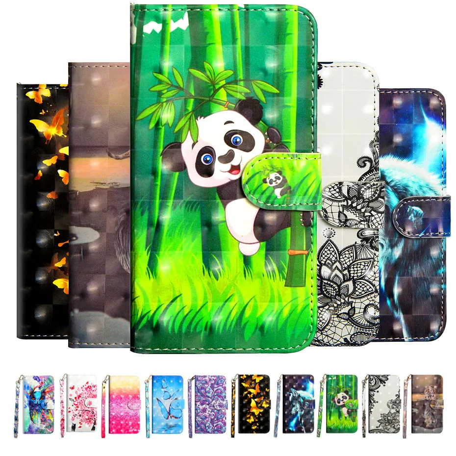 3D рисунком Глянцевая FlipCase для RedMi 8A 7A 6A Y3 K20 K30 Note 9 9S 8 8T 7 Pro XiaoMi Mi A3 Размеры и 10 10X CC9 Lite