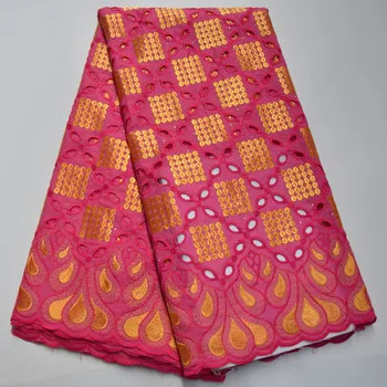 

Pure Cotton Design Swiss Voile Lace In Switzerland With Stones African Dry Lace Fabric High Quality Nigerian For Wedding SE9-85