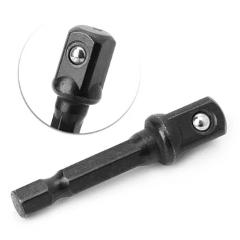 

5pcs Socket Bit Adapter Drill Nut Driver 1/4inches 3/8inches 1/2inches Socket Bit Adapters Power Extension Bar Tools Set