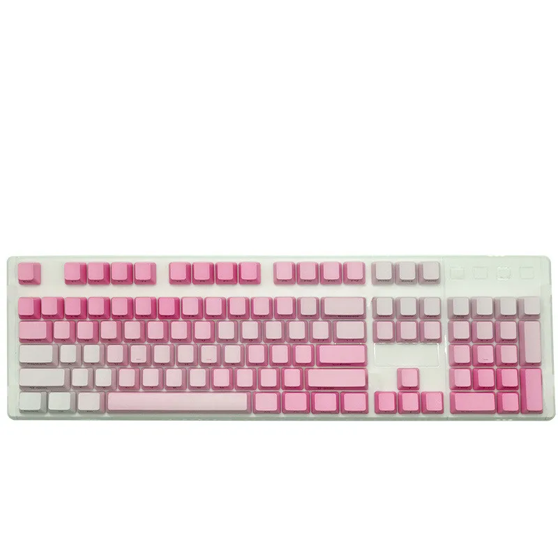 

New Arrival PBT Dip Dyed Side Engraved Keycaps For Wired USB Cherry Switches Mechanical Keyboard
