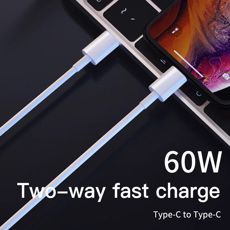 Быстрое зарядное устройство PD 60 Вт Кабель type C к USB C для samsung S9 S8 Plus 5A Quick Charge 3,0 QC4.0 USB-C кабель для Macbook Pro USB шнур