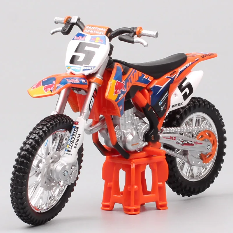 1:18 весы мини Bburago KTM 450 SX-F SXF № 5 Райан данжи redbull гонки moto крест enduro moto rcycle литья под давлением модель moto грязи игрушечный мотоцикл для детей коллекции