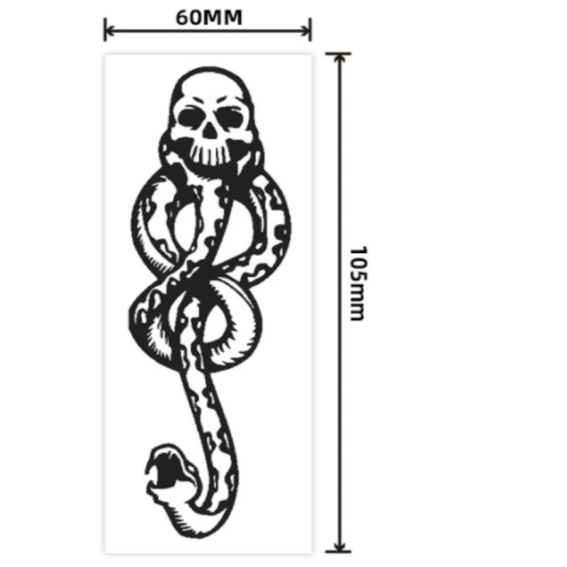 1/5PCS Death Eaters Dark Mark Make Up Tattoos Stickers Cosplay Accessories and Dancing Party Dance Arm Art Temporary Tatoo 5