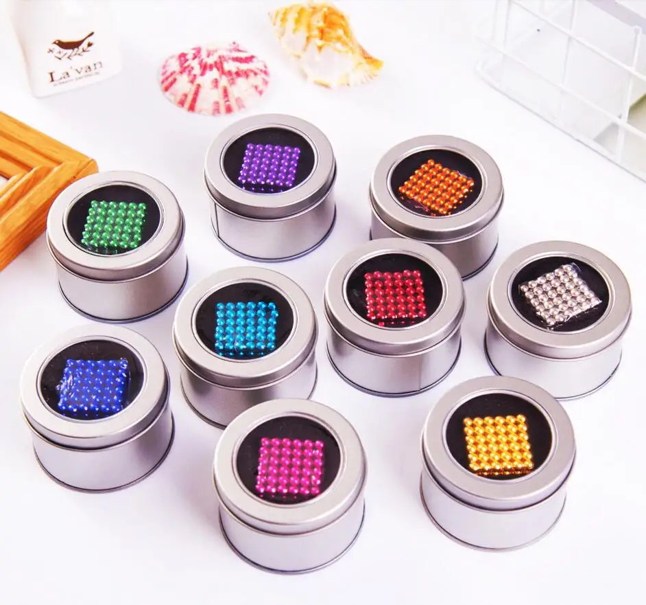 

216Pcs/set 3mm neodymium Magnet Sphere Magic Toy puzzle Magic Cube magic style cube twisty puzzle for educational toy