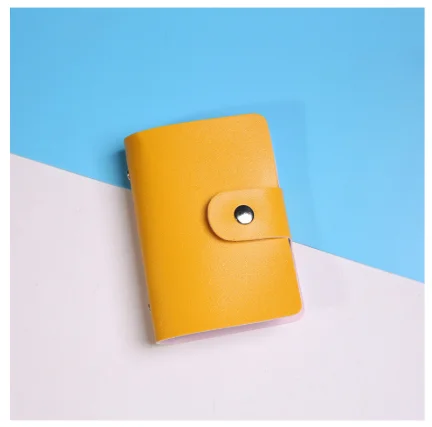 Mini Card Holder Мужской однокоробочный держатель для карт из искусственной кожи, кошелек для карт, женский блокирующий RFID алюминиевый умный Многофункциональный тонкий кошелек, чехол для карт - Цвет: Mini Card Holder