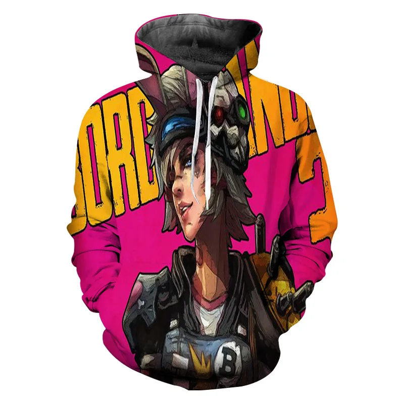 Borderland мультфильм Броня пот Homme 3D толстовки мужские толстовки с капюшоном Sudaderas Para Hombre