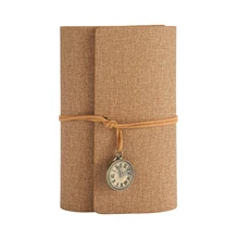 А6 студенческий дневник записная книжка с отрывным листом ручная записная книжка креативный Ретро бинт карманные часы записная книжка