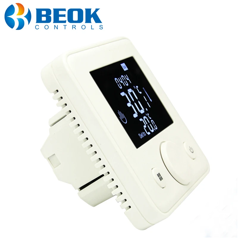 Beok TOG77 Электрический термостат для подпольного подогрева 16A с цифровым терморегулятором для 220V вентиляции и кондиционирования Температура контроллер