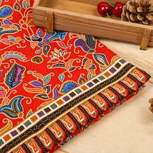 DIY Хлопок Лен Этническая Винтажный стиль печати ручной работы ткань для одежды 150*100 см