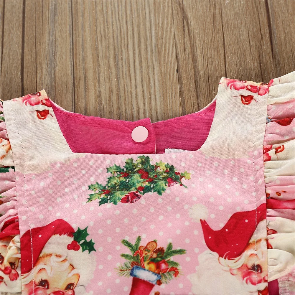 Little/Big Sister Toddler Kids Baby Girl Princess XMAS Ruffles Sleeveless Bodysuit Party Dress Clothes Dresses