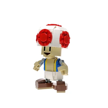 

Bricks MOC Bros Peach toad Goomba Figure Toad Figures Building Blocks For Children Plane Bricks Toys Kid Gift 157 Pcs