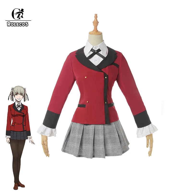 Костюм для косплея ROLECOS из аниме Kakegurui 2 сезона японская школьная форма JK женщин