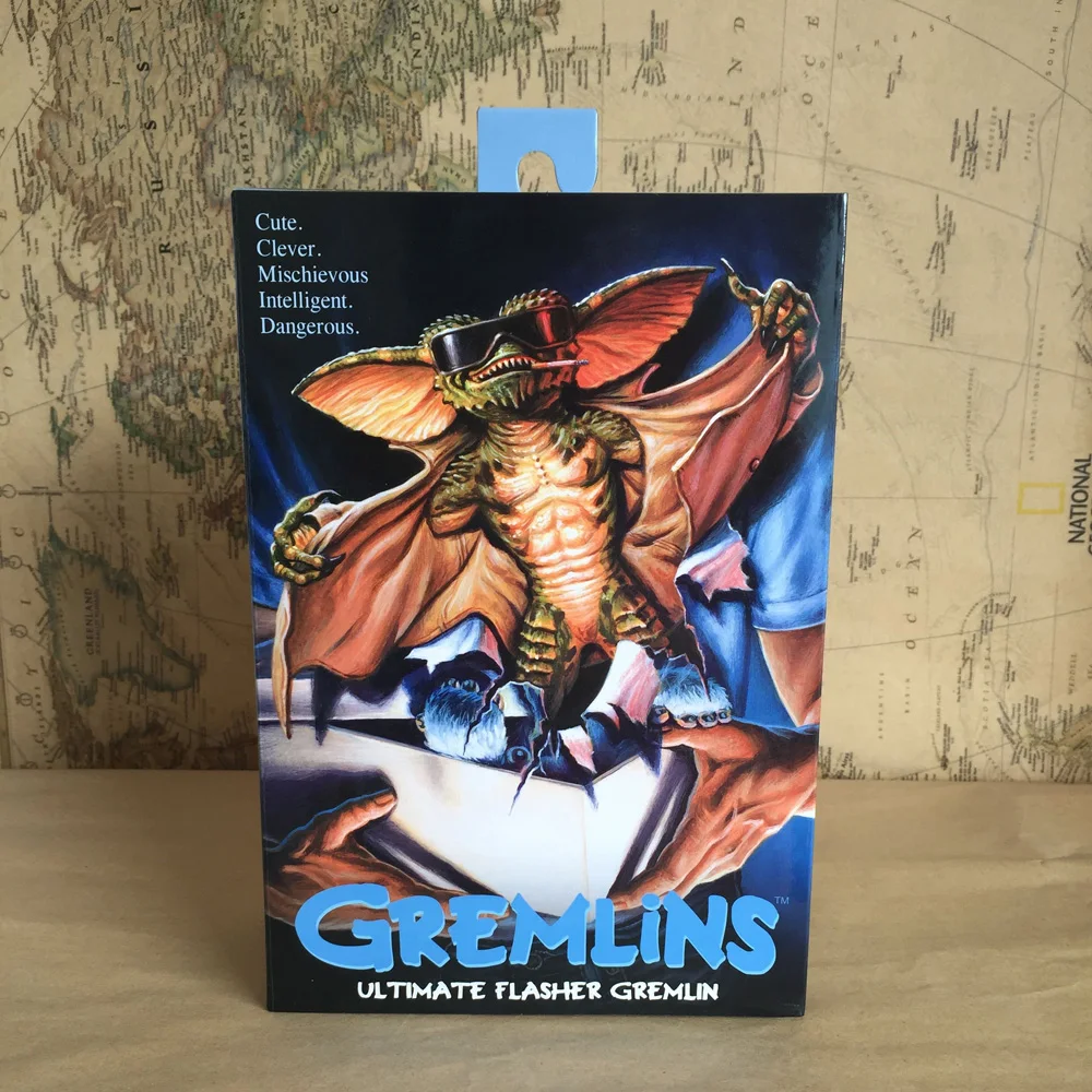 New Neca Gremlins Ultimate Flasher Gremlin Action Figure Model Toy Original Collection Gift