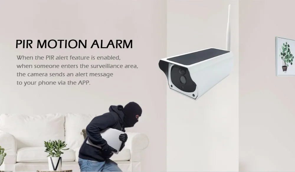 55Camera Solar HD CCTV Security Surveillance IP Camera WI-FI Wireless Outdoor IP67 Waterproof Powered Cloud IR P2P Outside Camera