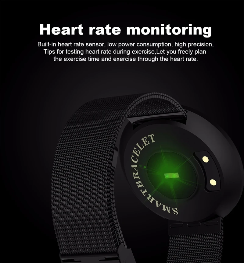 ESEED CF006H smart watch IP68 waterproof heart rate monitoring BT4.0 Remote camera smartwatch android for men women