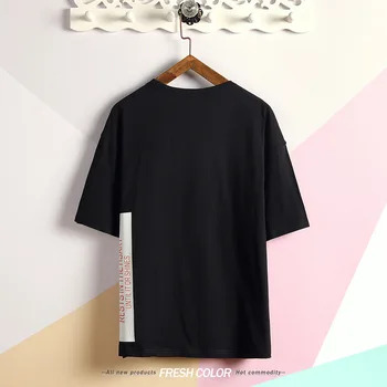 

Summer new women's street letter characters print loose short-sleeved T-shirt 85.11