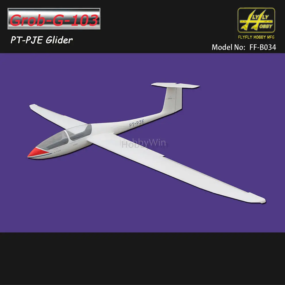 GROB-G-103 PT-PJE с тормозом планер 3000 мм Стеклопластик RC модель планера Sailplane