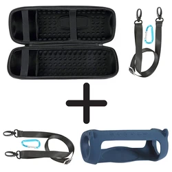 Enhanced Travel Storage Case with Soft Silicone Protector (Navy blue)