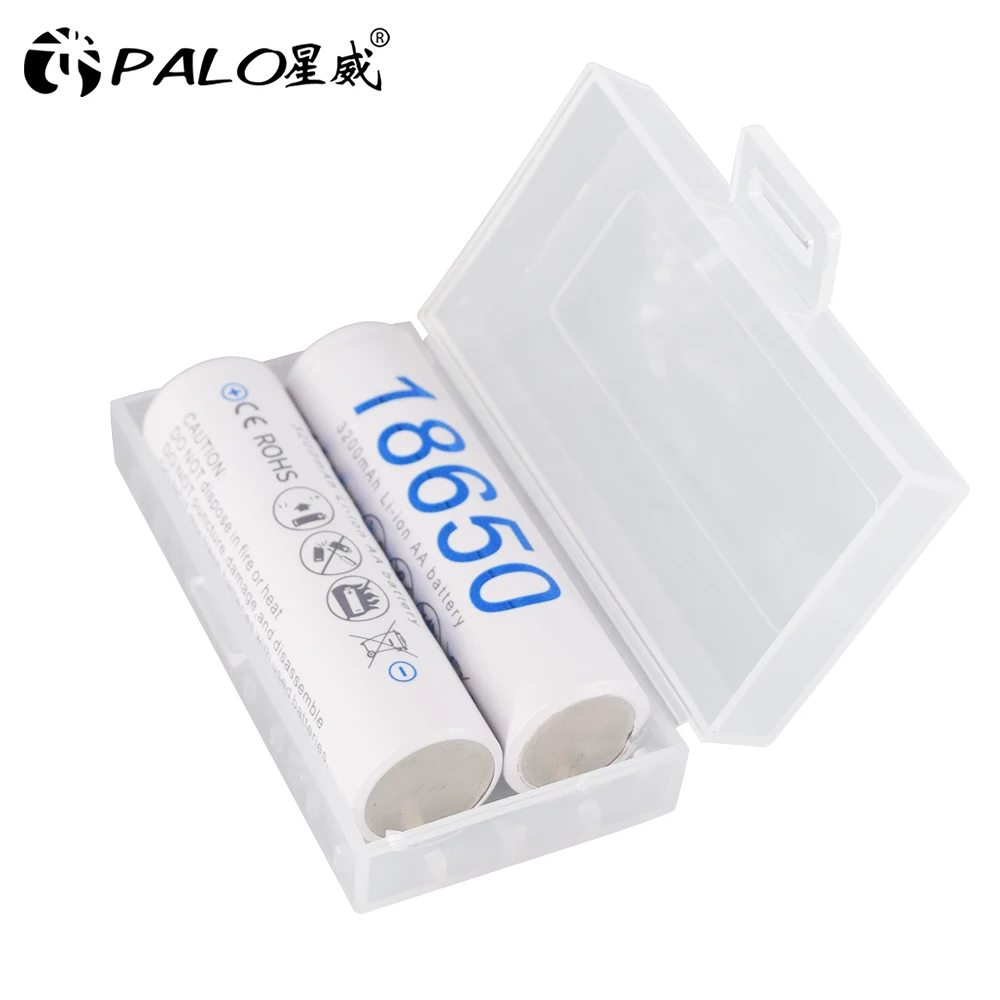 PALO 18650 Батарея 3 7 v 3200mah NCR18650 литий ионная аккумуляторная батарея для батарей