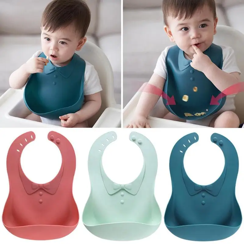 

Waterproof Baby Feeding Bib Silicone Feeding Children Waterproof Saliva Towel Cartoon Aprons Baby Bibs Burp Cloths Washable