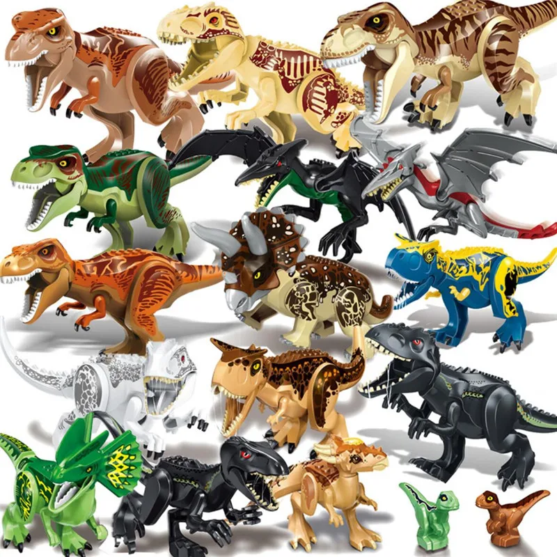 С динозавром Мир Юрского периода игрушка фигурка IndoRaptor Pterosauria Triceratop Indomirus T Rex World