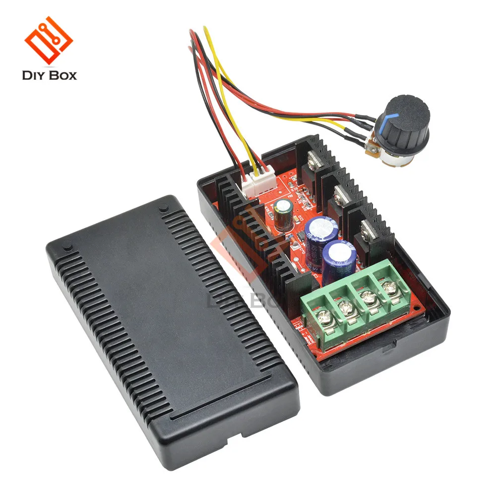 2000W 40A контроллер скорости двигателя постоянного тока DC 12V 24V PWM HHO RC автомобильный вентилятор регулятор скорости регулируемый регулятор мощности мягкий пусковой переключатель