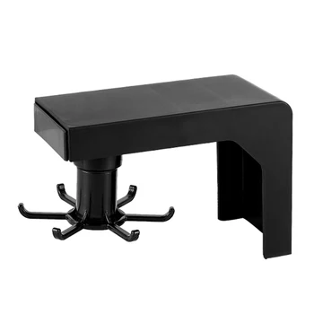 

4/6 Hooks Wall Mounted Rotating Punch-free Hanger Cabinet Shelves Kitchen Storage Rack Bathroom Shelf Organizer 66CY