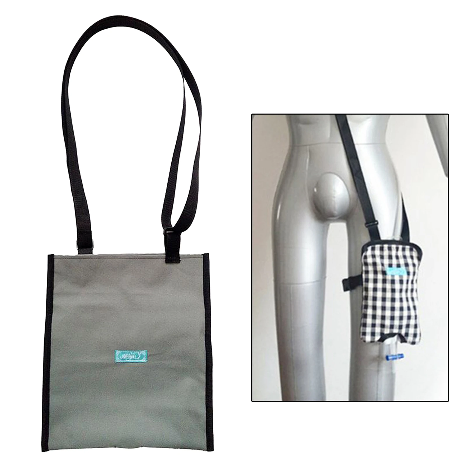 Catheter Bag Holder Drainage Bag Covers Urine Catheter Leg Storage Support Bag with Adjustable Shoulder Strap - 1000ml 4