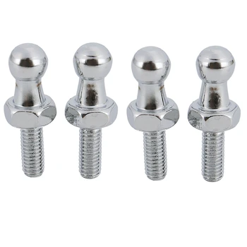 

4Pcs 10Mm Ball Stud Bolt M6 for Gas Strut Struts Ball Ended Bolt Bonnet Std - 2Pcs M6 & 2Pcs M8