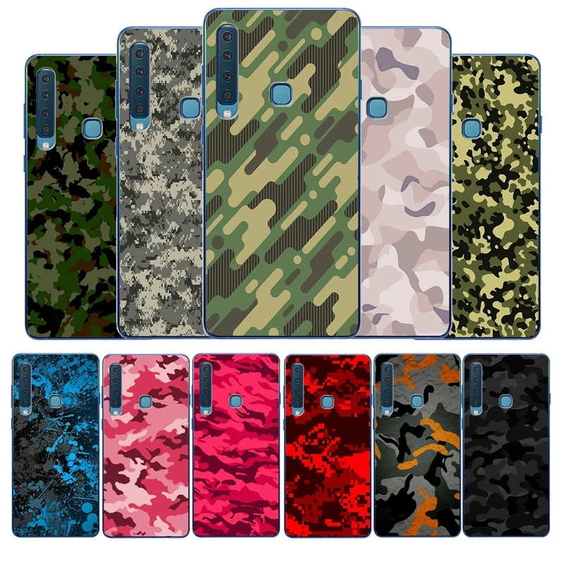 Camouflage Pattern Camo Army Silicone phone case For Samsung A3 A5 A6 A7 A8 A9 2015 2016 2017 2018 Pro soft Back Cover | Мобильные