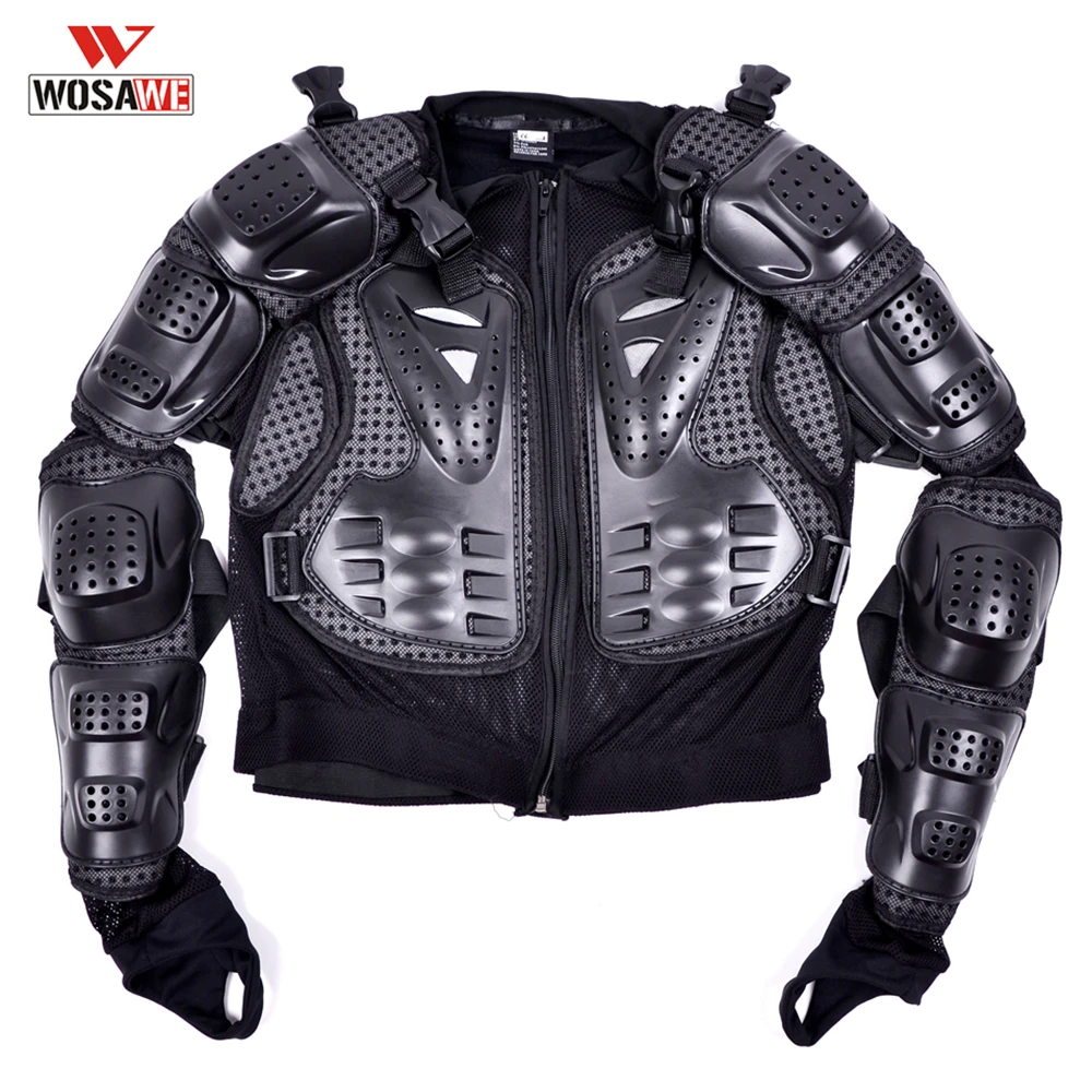 Motorcycyle Armor Jacket Full Body Protector Armor Vest Skiing Motobike Safety Jacket Back Shoulder Protector Gear Armor Girder
