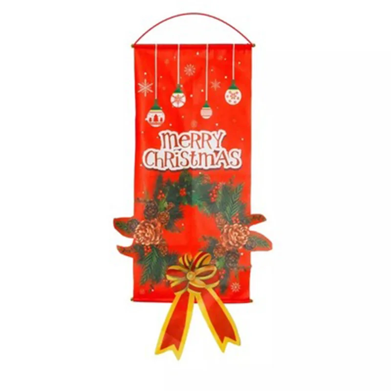 Merry Christmas Christmas Hanging Flag Christmas Decoration Christmas Door Hanging Exquisite Creation Suspension Cloth