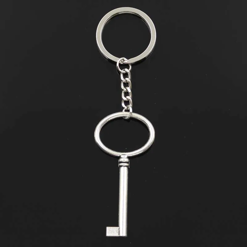 Fashion Keychain 63x30mm Vintage Skeleton Treasure Key Bronze Silver Color Pendants DIY Men Jewelry Car Chain Ring Gift | Украшения и