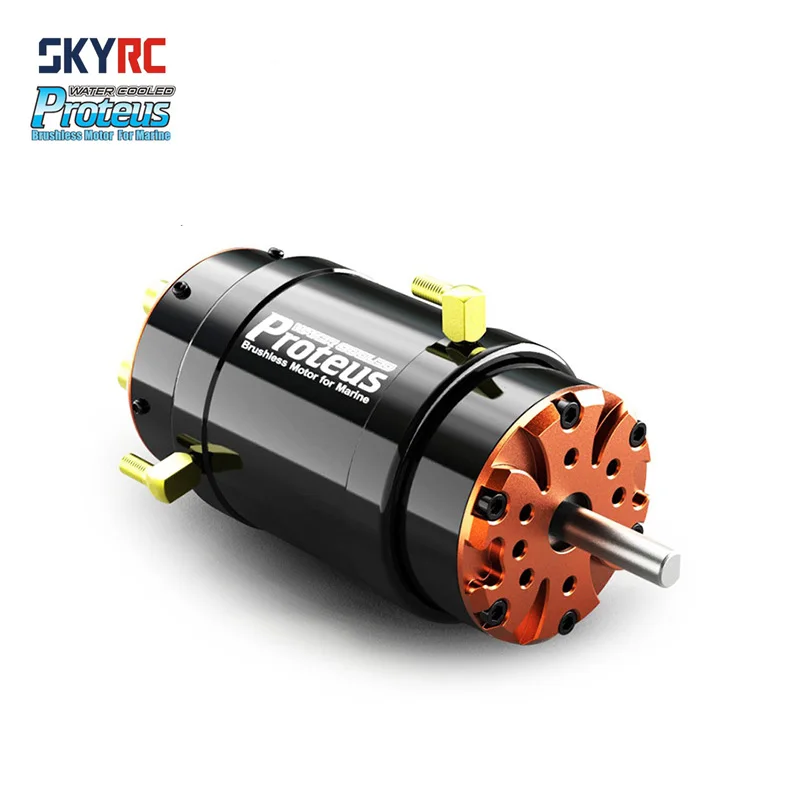 

SKYRC Proteus X520 Water Cooled Motor 730KV 1280KV Brushless Motor 6 Connectors DIY 30000 RPM for 1.5-2m Scale RC Boat Marine