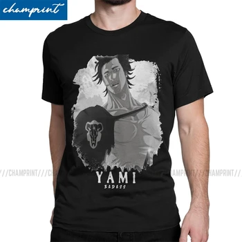

Men Captain Yami T Shirts Black Clover Japanese Anime Pure Cotton Tops 2020 Fashion O Neck Tees New Arrival T-Shirts