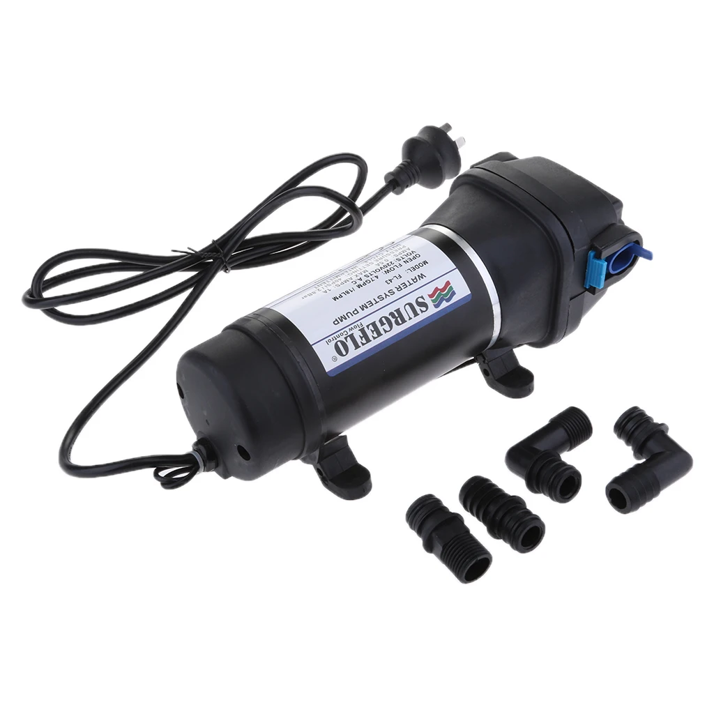 220V Marine Electric Diaphragm Self Priming Pump for Boat Marine Yacht RV