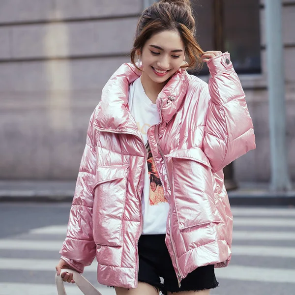 

2019 New Style down Jacket Women's Korean-style Short Fashion Loose INS Cotton Overcoat Oversize Bread