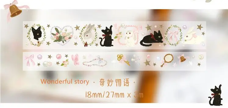 Wonderful Story Ретро Bullet Journal красивые цветы прозрачная васи лента клейкая лента DIY Скрапбукинг наклейка этикетка маскирующая ПЭТ лента - Цвет: Wonderful Story
