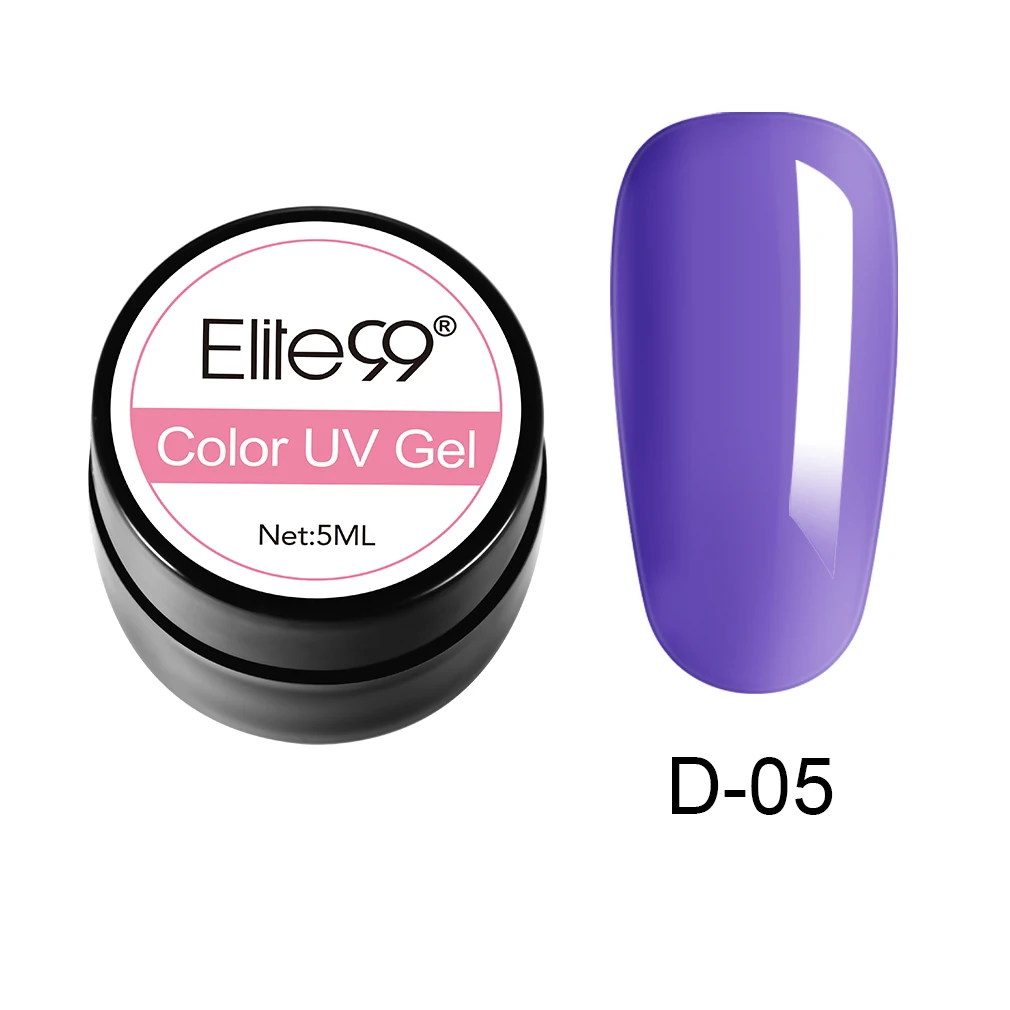 N-GLJD05-5ML-003 Elite99 5 мл Чистый Цвет гель-краска УФ-гель для ногтей замачиваемый Гель-лак для ногтей Полупостоянный УФ-лак для ногтей - Цвет: N-GLJD05-5ML-003