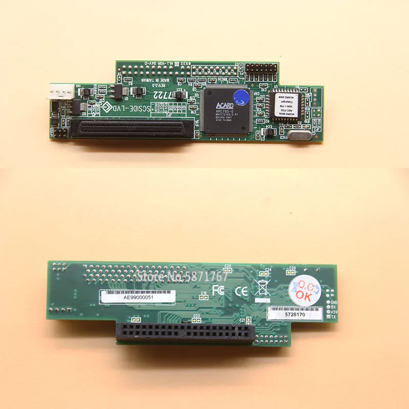 Original AEC7722 IDE To SCSI 68Pin IDE To LVD SCSI Bridge Adapter