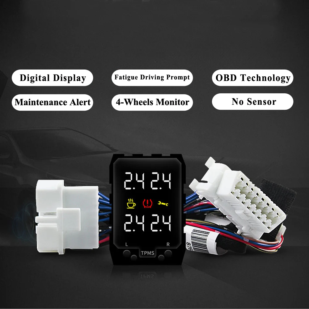 

Digital Tire Pressure Monitor OBD TPMS for Mitsubishi Outlander 3 2018 2019 PHEV Xpander Eclipse Cross Mirage L200 2015 2016