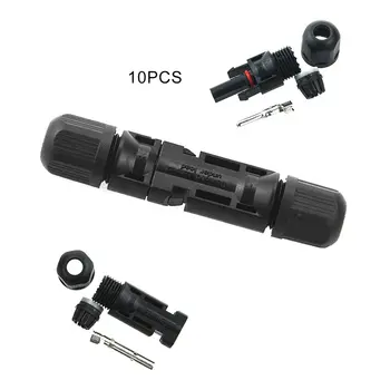 

1pc/5pcs/10pcs Solar Panel Cable Connectors Male & Female Waterproof Connector for Connecting Solar Panels