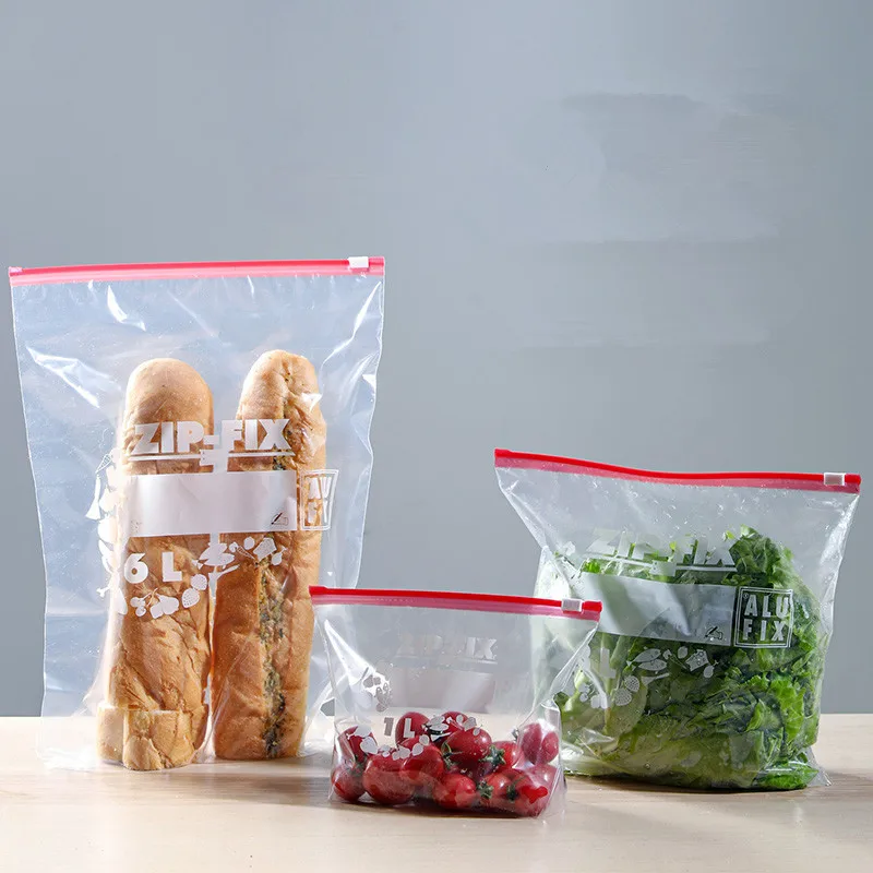

7/10pcs Food Storage Bag Reusable Zip Shut Bag Vacuum Sealed Bag Food Containers Kitchen Organizer Accessories BPA Free